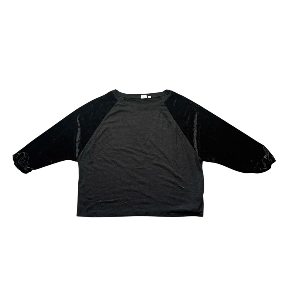 Gap velvet sleeve Black Top